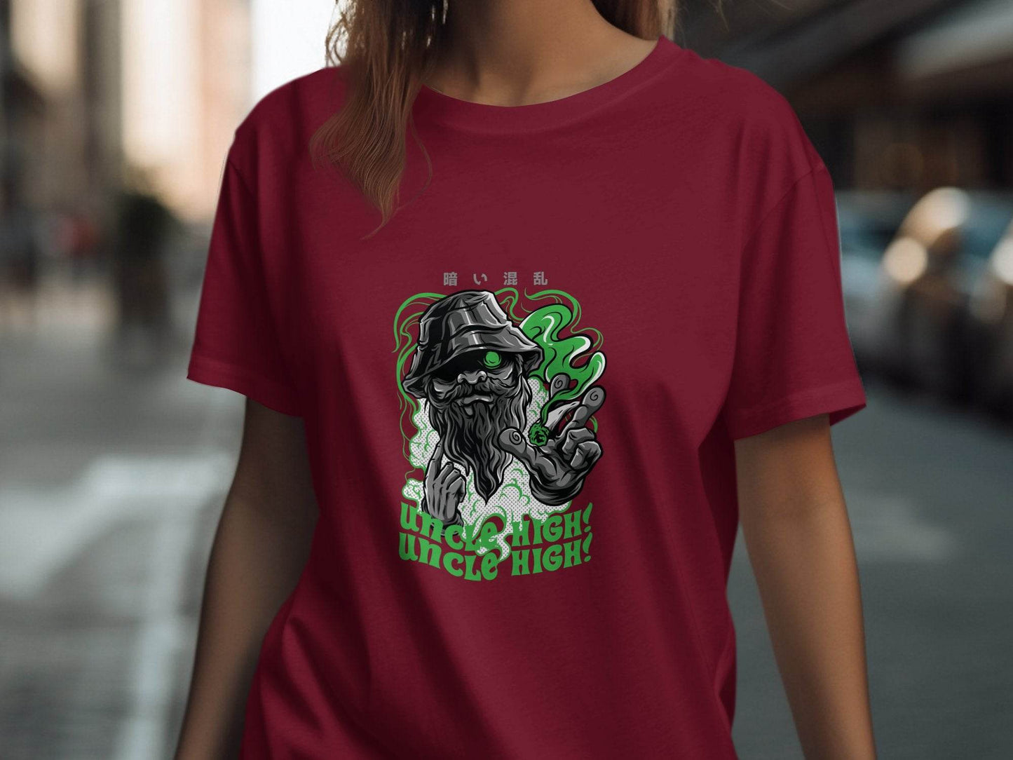 Uncle High Japanese Vector Art T-Shirt - Design & Vybe