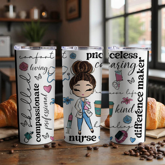 Nurse with Priceless Caring Comfort Design for Everyday Tumbler - Design & Vybe