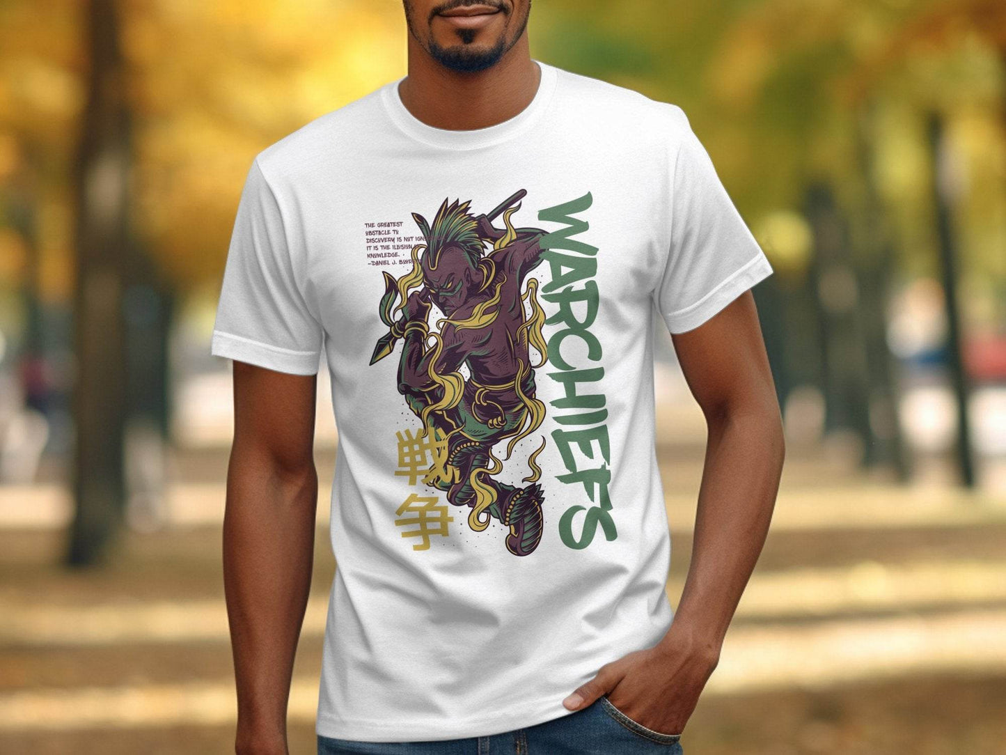 Warchiefs With Japanese Text Graphic Design T-Shirt - Design & Vybe