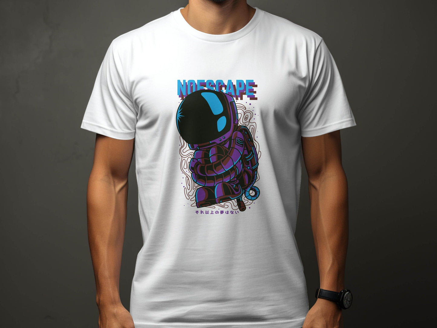 No Escape Spaceman Illustration Graphic T-Shirt - Design & Vybe