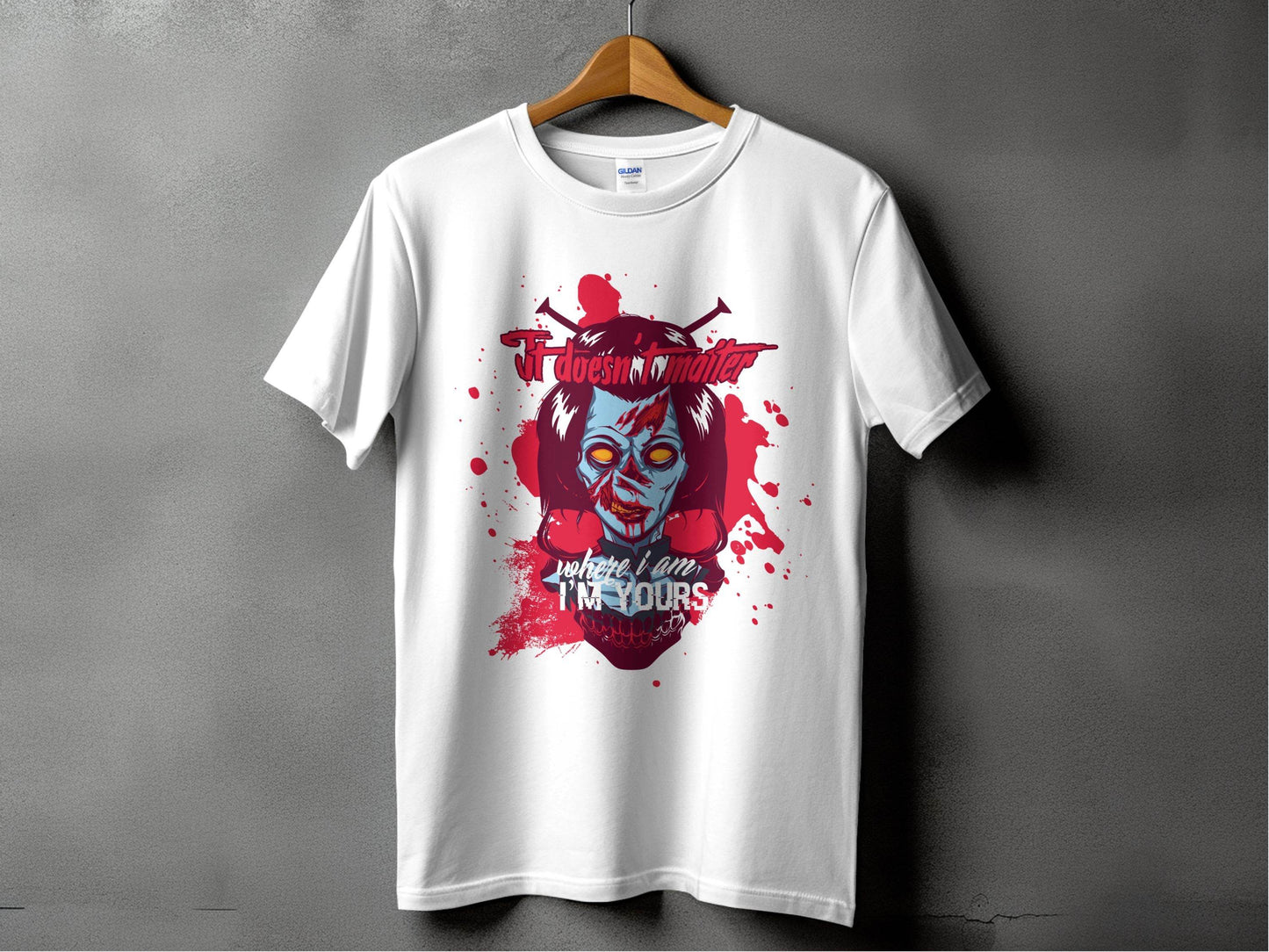 It does not matter where I am your Sci-Fi-Themed Horror T-Shirt - Design & Vybe