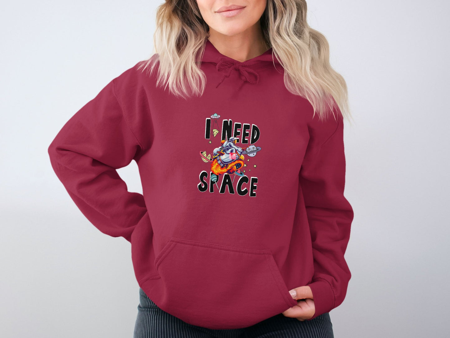I Need Space Graphic Hoodie Comfortable Stylish product