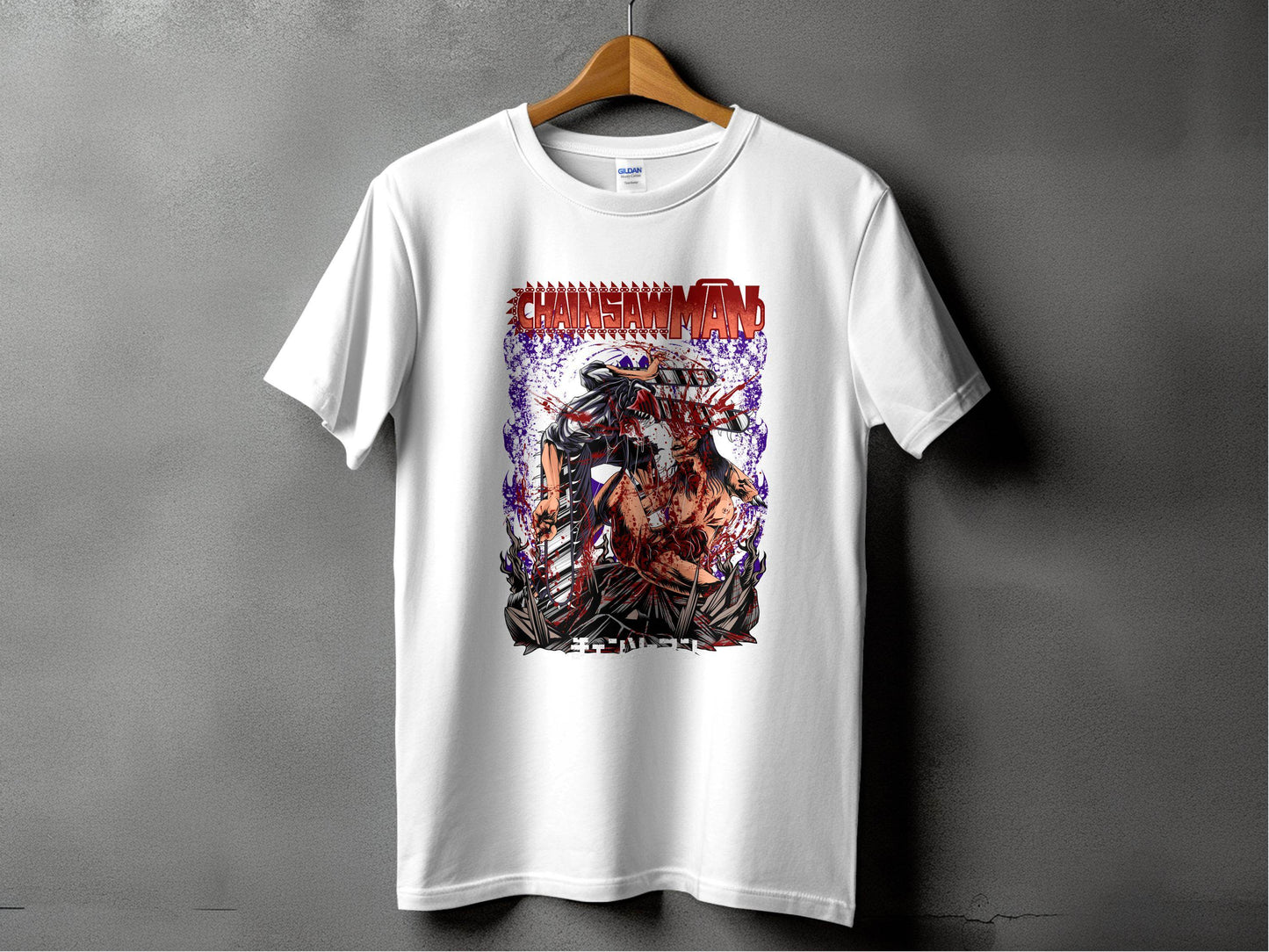 Chainsaw Man Intense Battle Graphic Anime Inspired T-Shirt - Design & Vybe