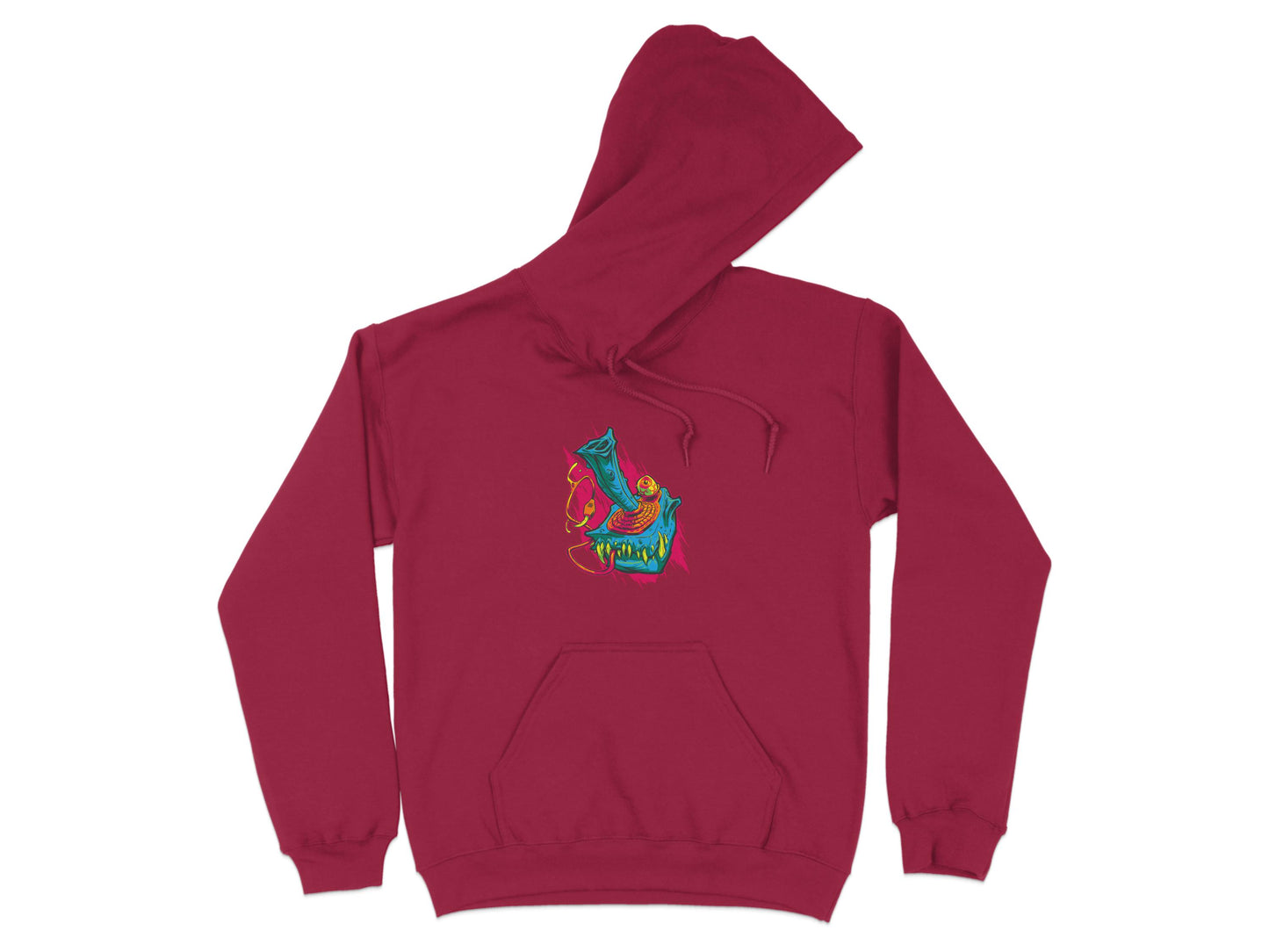 Vibrant Patterned Animal Graphic Design Hoodie product