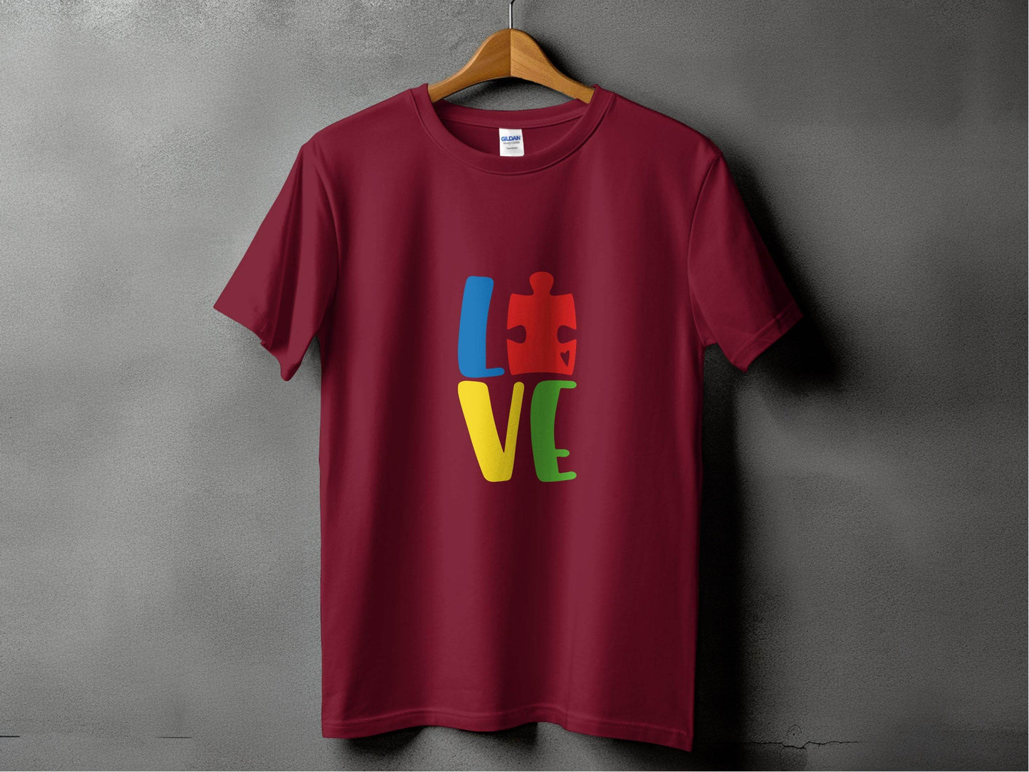 Autism Awareness Puzzle Piece Love Graphic T-Shirt - Design & Vybe