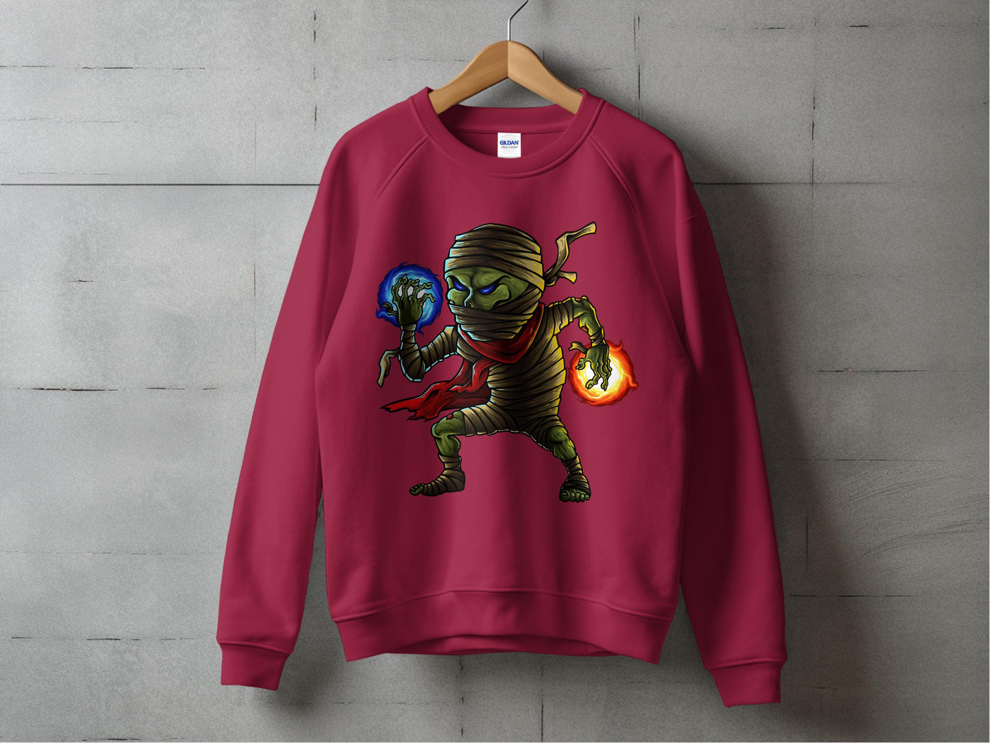 Mystic Mummy Fiery and Frosty Powers Sweatshirt Product