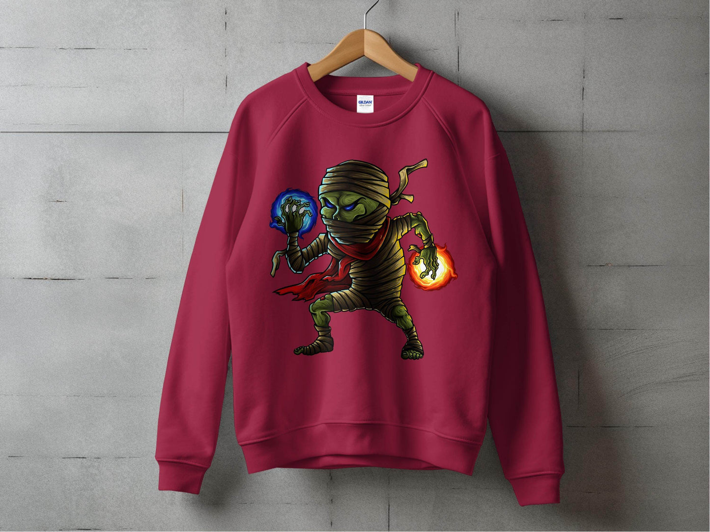 Elemental Mummy Character Design Graphic Sweater - Design & Vybe