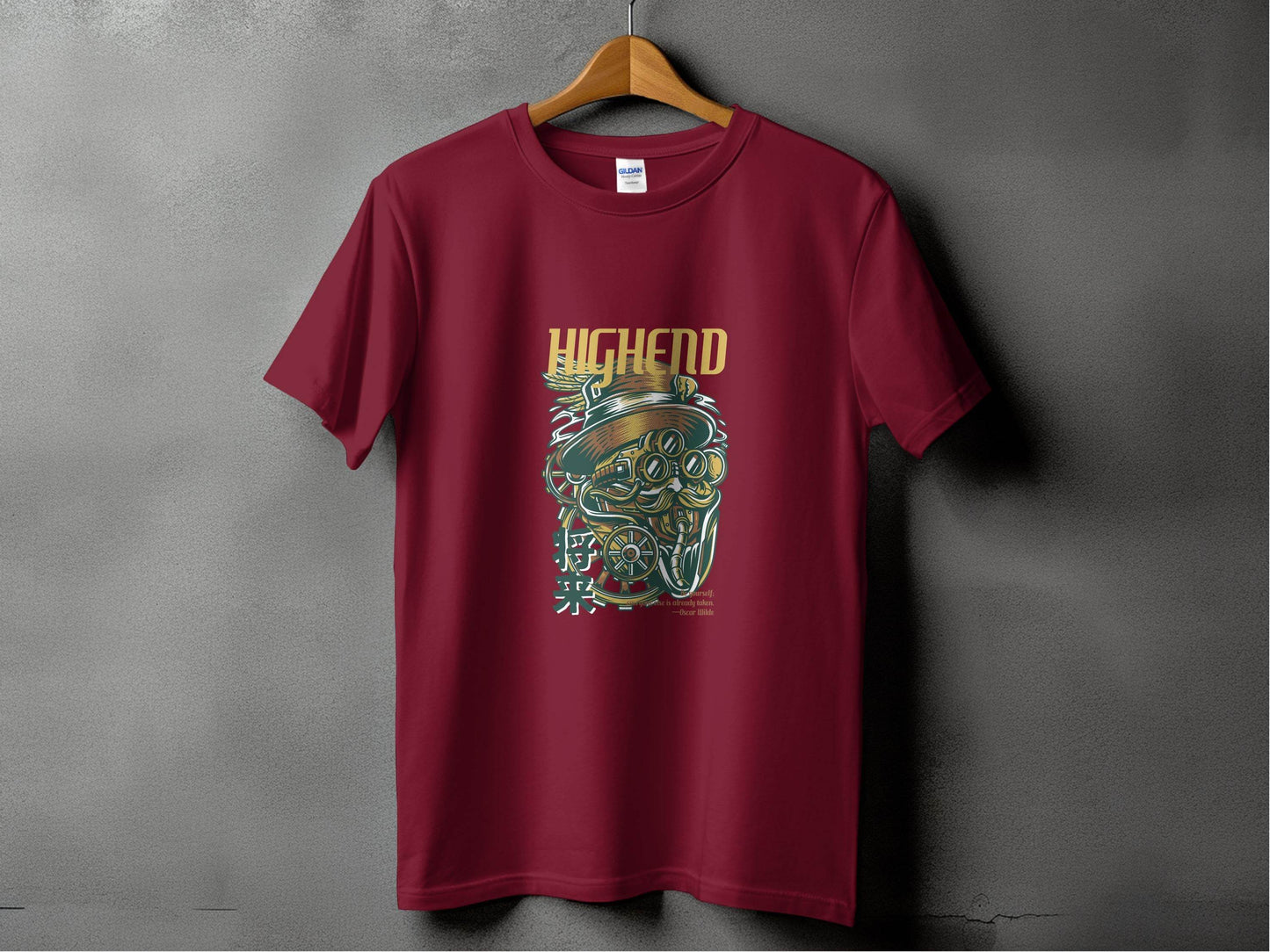 High End Steampunk Design With Future Inscription T-Shirt - Design & Vybe