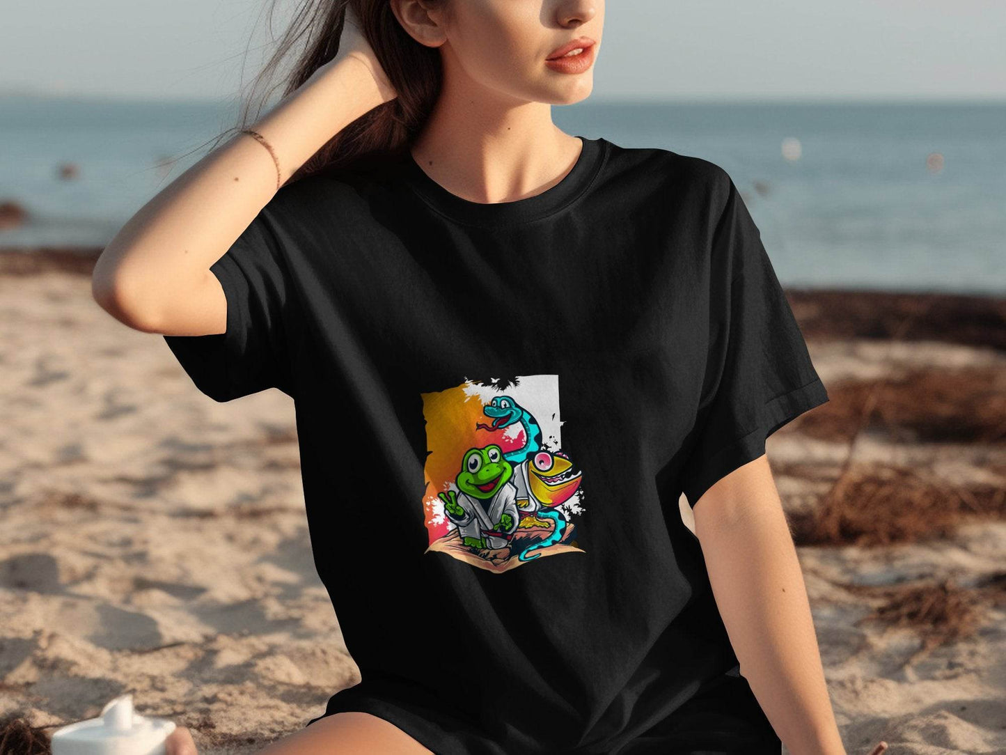 Animals in a Dojo Fighting Styles Illustration T-Shirt - Design & Vybe