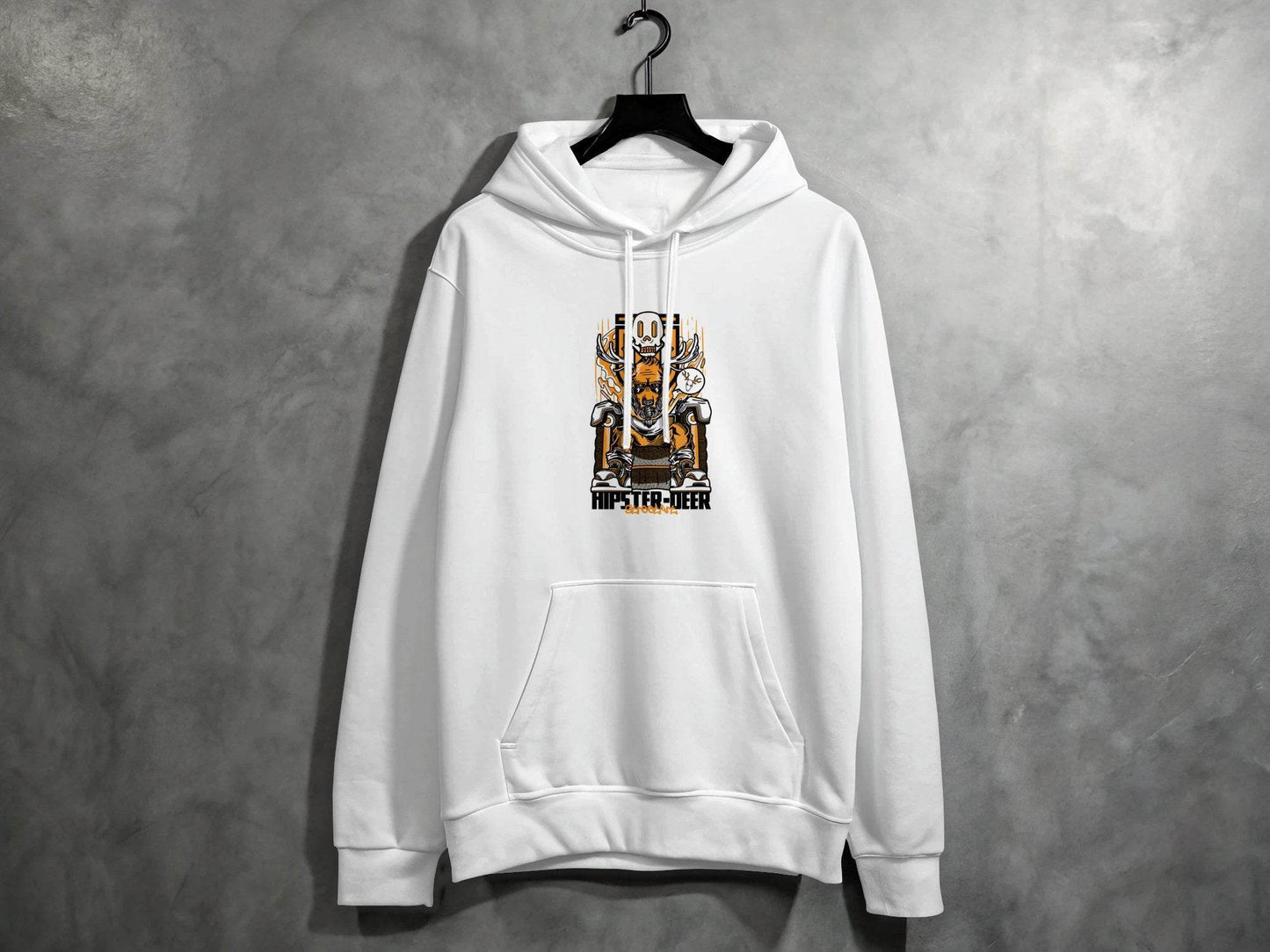 Hipster Deer Street Art Graphic Design For Casual Hoodie - Design & Vybe