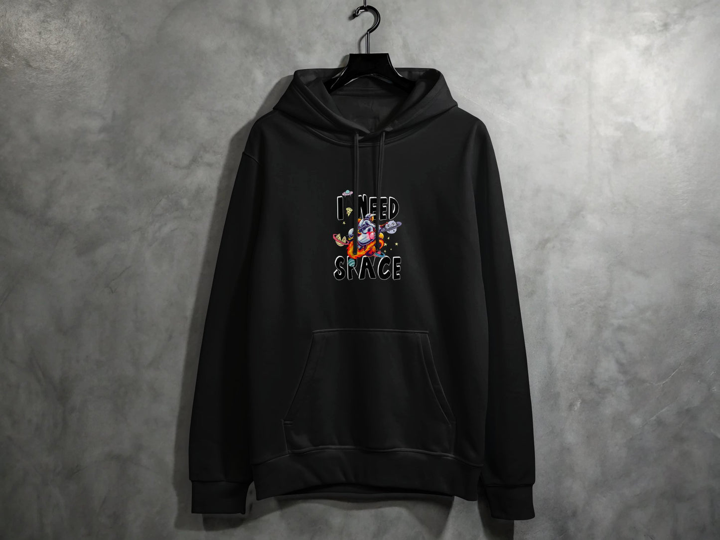 Unisex Dark Hooded Galactic Themed Sweatshirt product