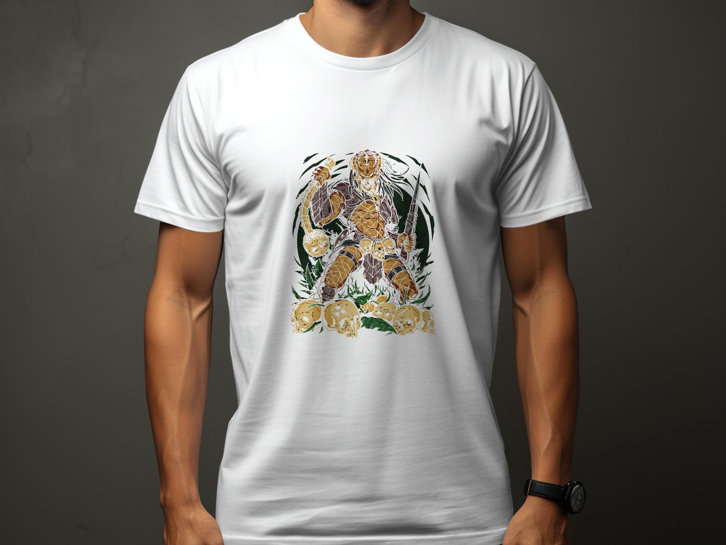 Dynamic Warrior Graphic White T-shirt product