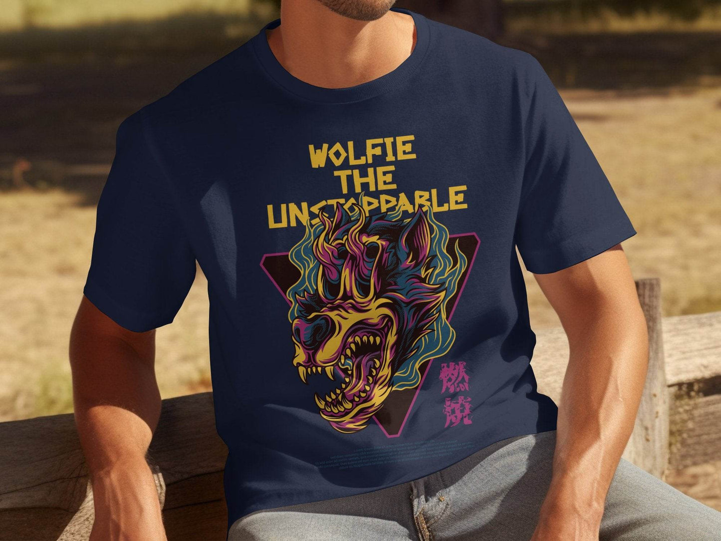 Wolfie The Unstoppable Graphic Design Cool T-Shirt - Design & Vybe