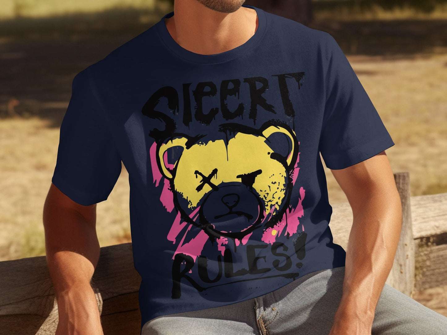 Fiercely Styled Bear Rules Graphic T-shirt product