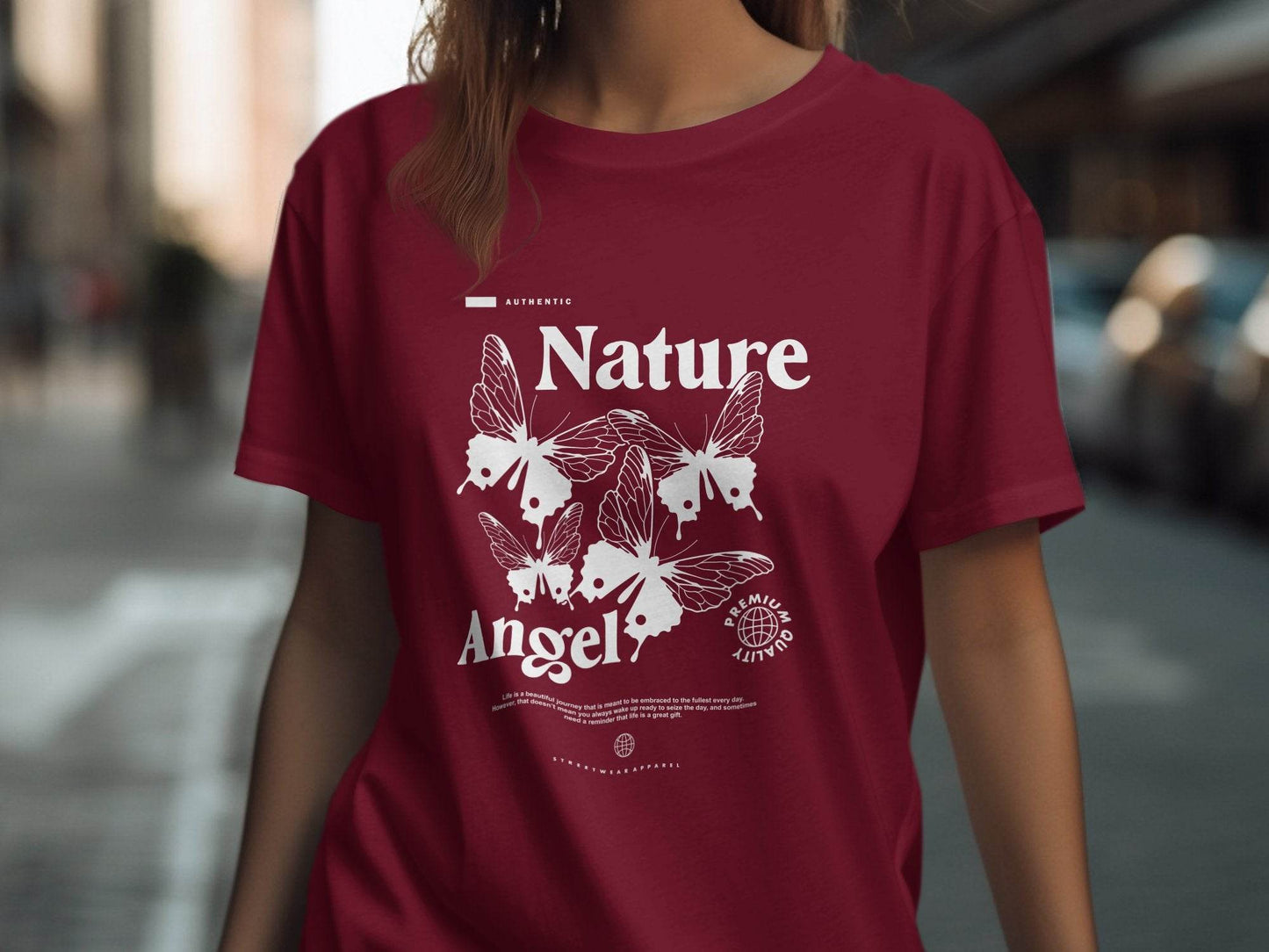 Authentic Nature Angel Graphic Novelty Stylish T-Shirt - Design & Vybe