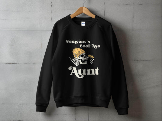 Someone's Cool-Ass Aunt Skeleton Coffee Lover Sweater - Design & Vybe