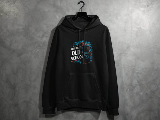 Keeping It Old School Vintage Arcade Game Machine Hoodie - Design & Vybe