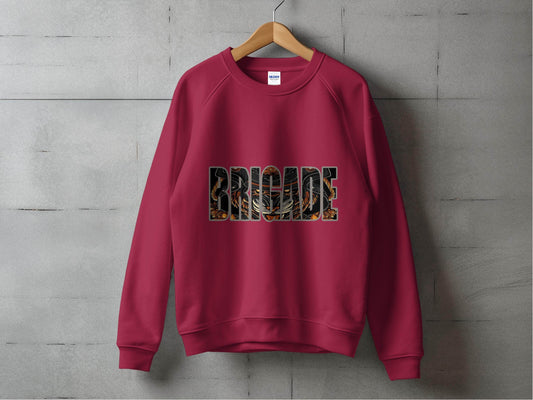 Brigade with Tiger Samurai Illustration Graphic Sweater - Design & Vybe