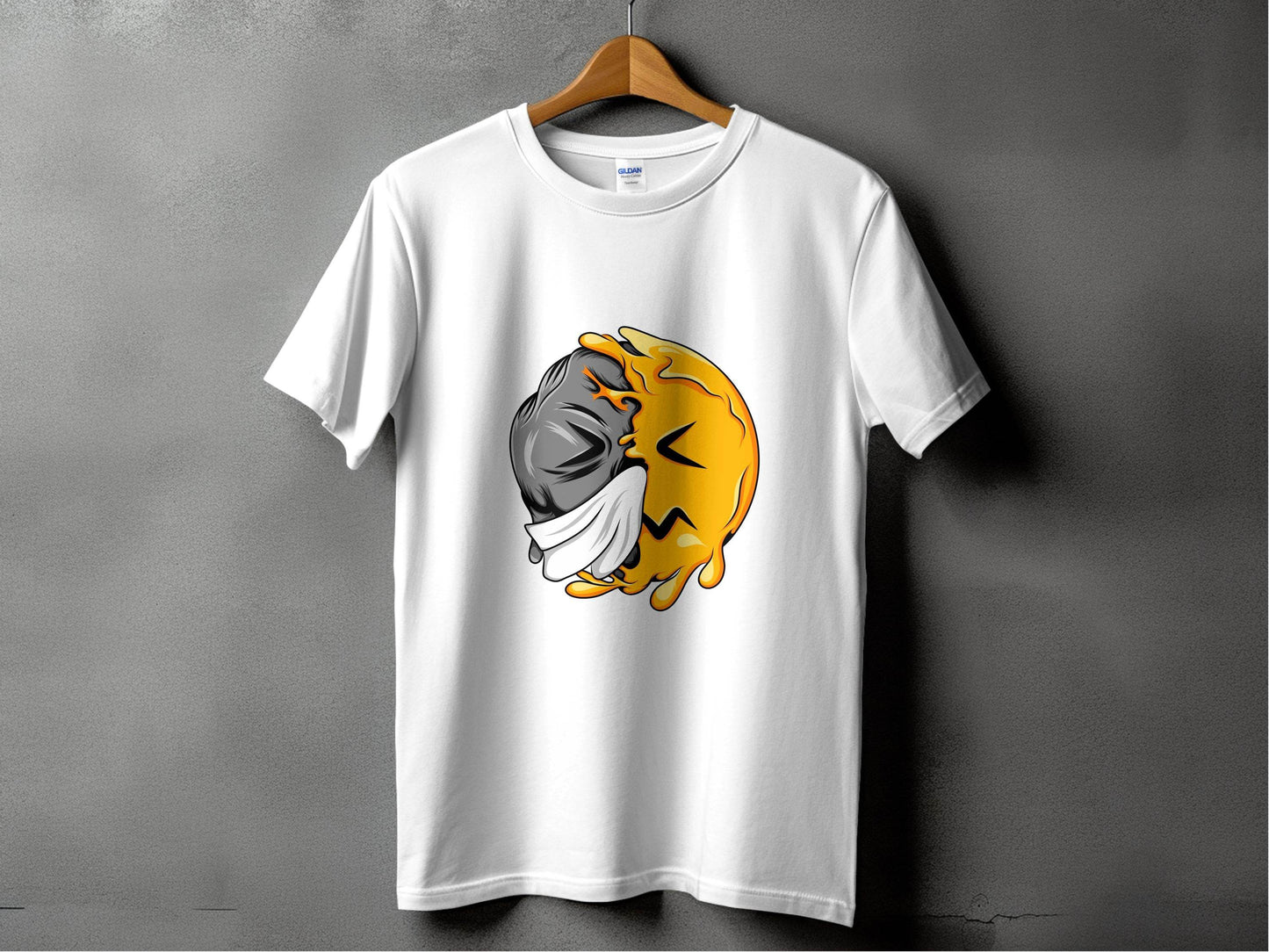 Abstract Art Smiley Design Graphic T-Shirt - Design & Vybe