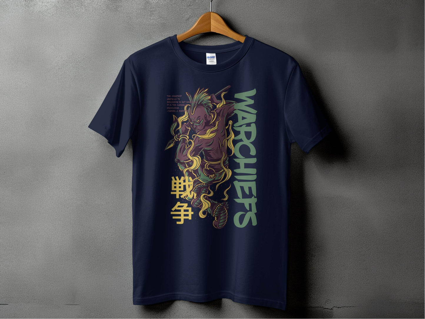 Warchiefs With Japanese Text Graphic Design T-Shirt - Design & Vybe