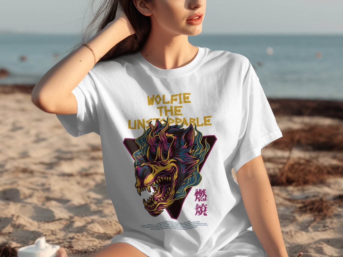 Wolfie The Unstoppable Graphic Design Cool T-Shirt - Design & Vybe