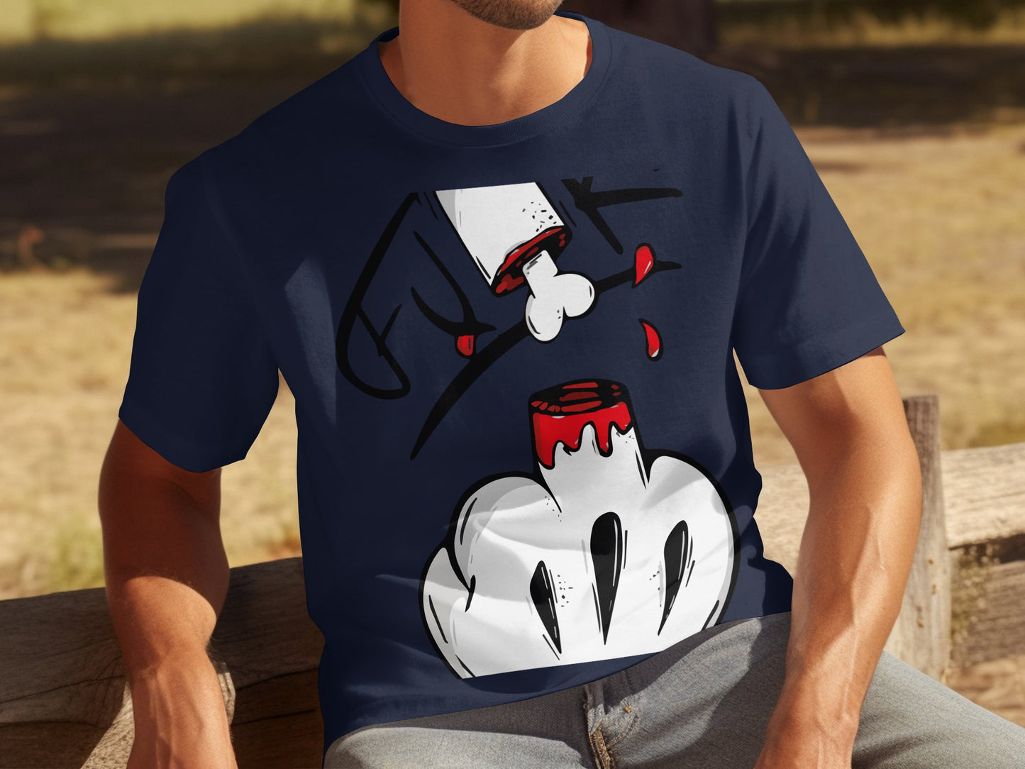 Humor Graphic Print Tee Men's T-shirt product