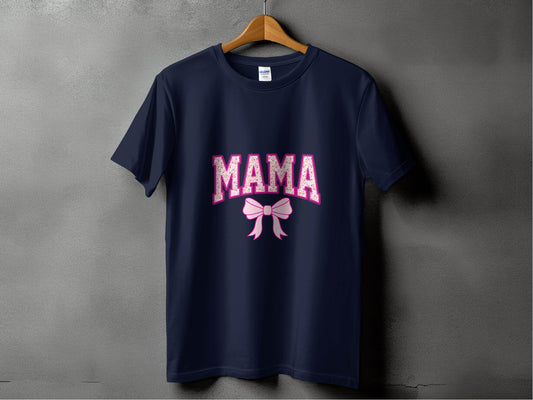 Floral Mama With Bow Graphic Design For Moms T-Shirt - Design & Vybe