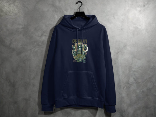 Retro Diving Helmet with DROWN Graphic Cool Hoodie - Design & Vybe