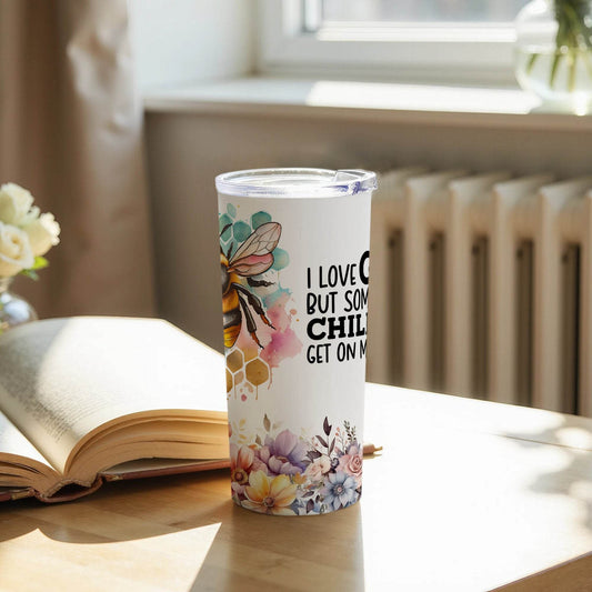 I Love God But Some Of His Children Floral Watercolor Funny Christian Tumbler - Design & Vybe