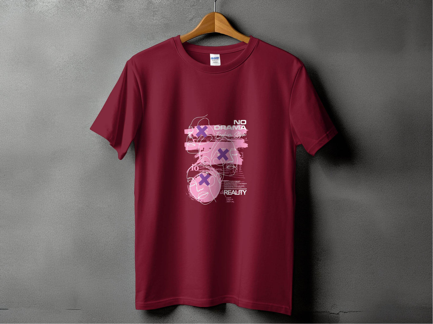 No Drama Fashion Style Reality Art Graphic T-Shirt - Design & Vybe