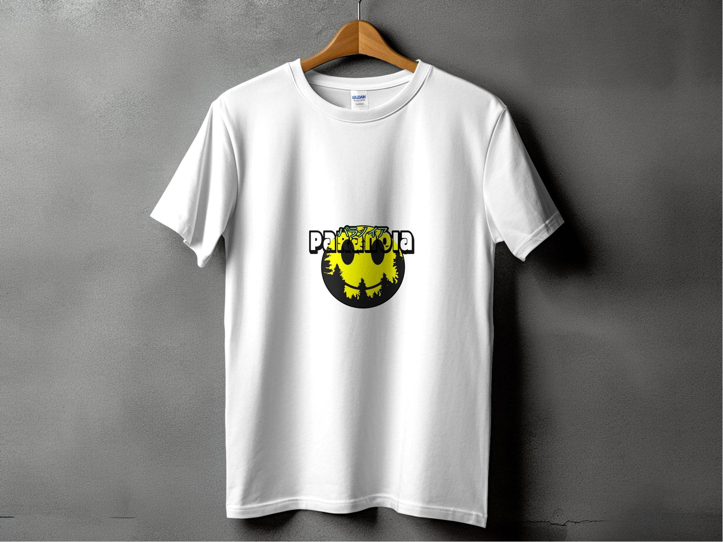 Paranoia With Japanese Text Graphic Image T-Shirt - Design & Vybe