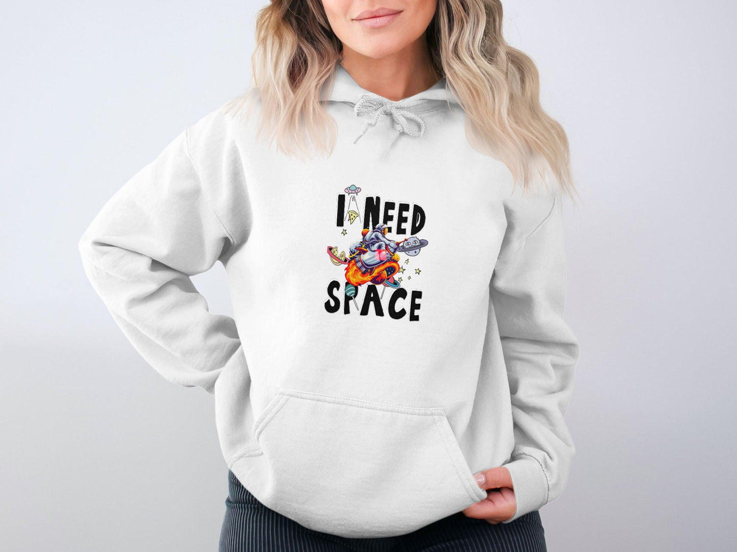 I Need Space Print Graphic Hoodie product