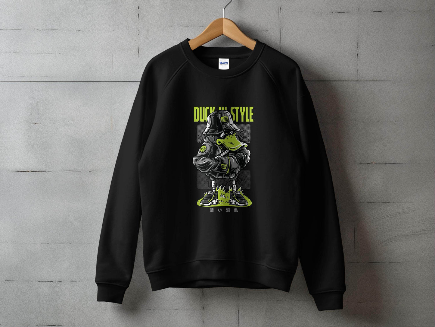 Duck in Style Cool Graphic Illustration Unisex Sweater - Design & Vybe