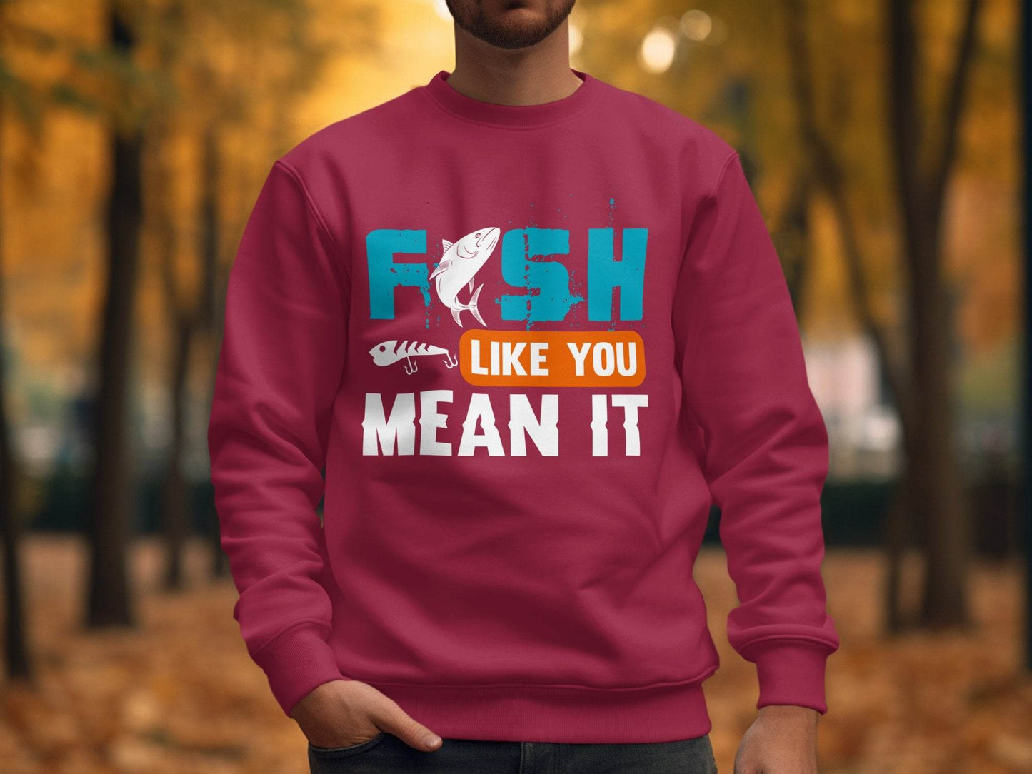 Funky Fish Like You Meant It Graphic Sweater - Design & Vybe