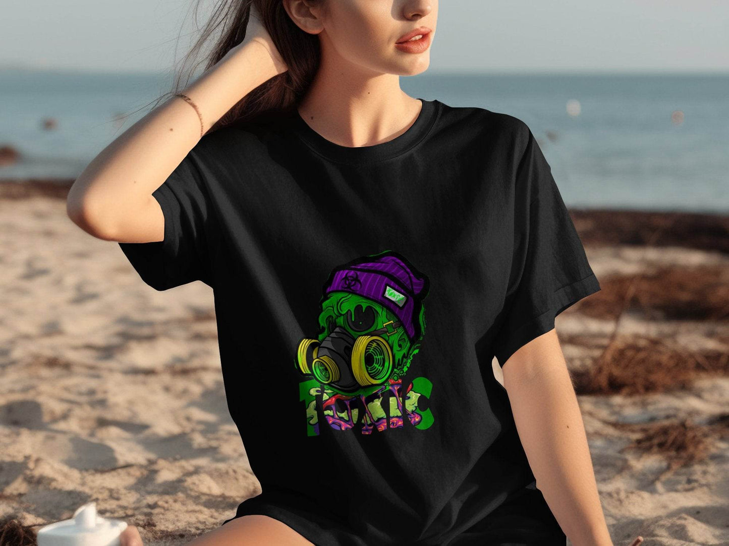 Toxic Waste Character Image Design Printed Graphic T-Shirt - Design & Vybe