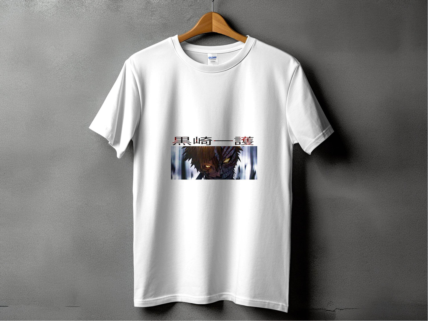 Anime Character Half Mask Kurosaki Ichigo Art T-Shirt - Design & Vybe