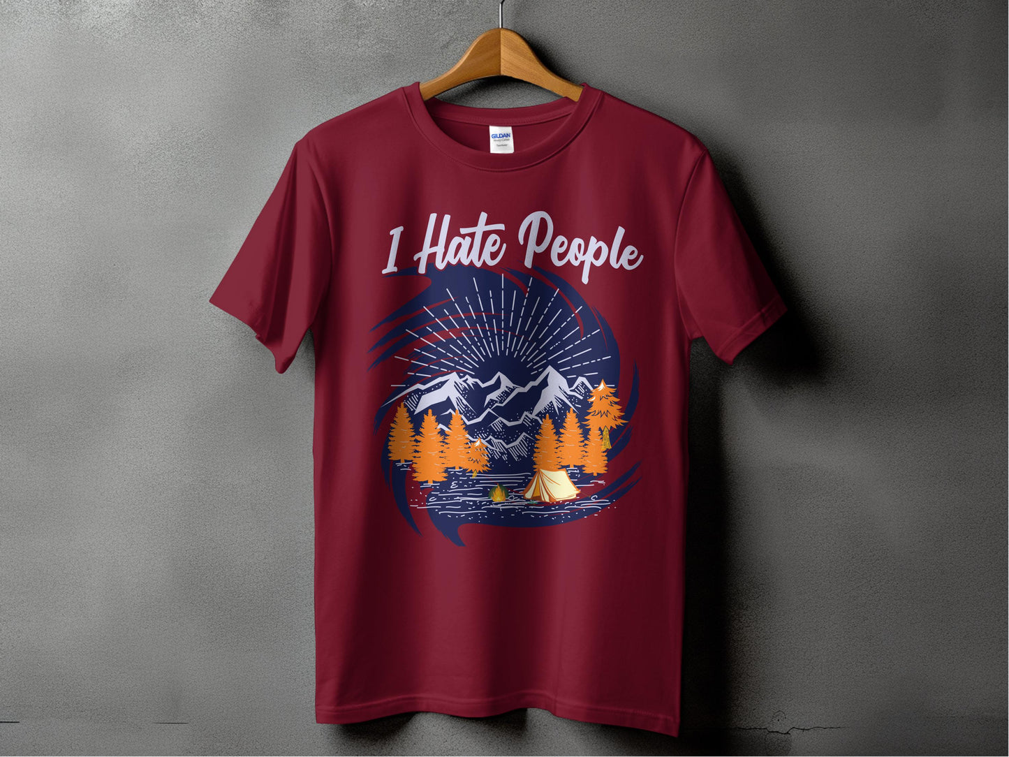 I Hate People Camping Design T-shirt product