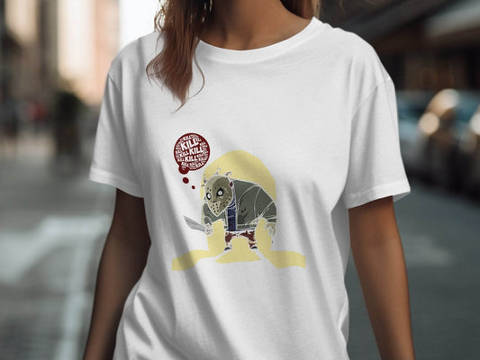 Jason Voorhees Kill Thoughts Friday Horror Movie T-Shirt - Design & Vybe