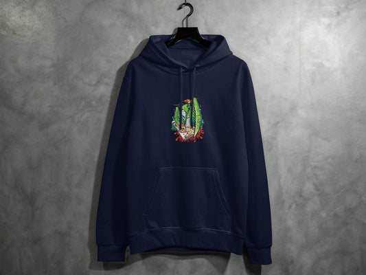 Praying Mantis Enjoying Pizza With Some Drinks Hoodie - Design & Vybe