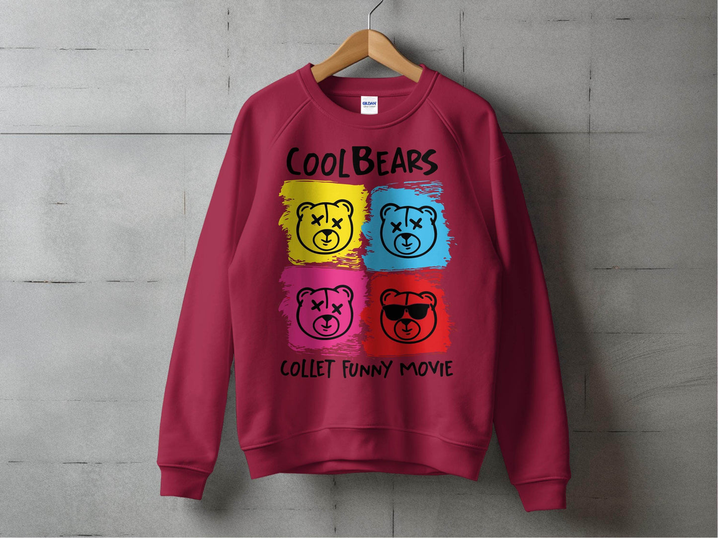 CoolBears Collet Funny Movie Graphics Sweater - Design & Vybe