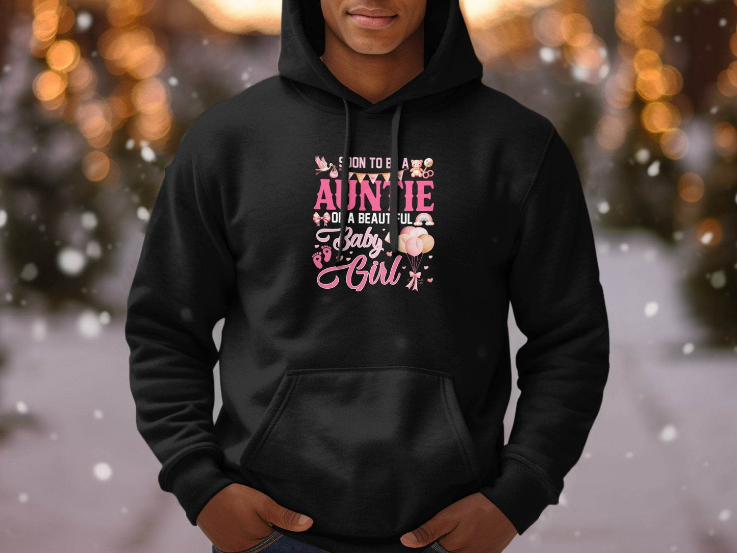 Soon To Be Auntie of a Beautiful Baby Girl Hoodie - Design & Vybe