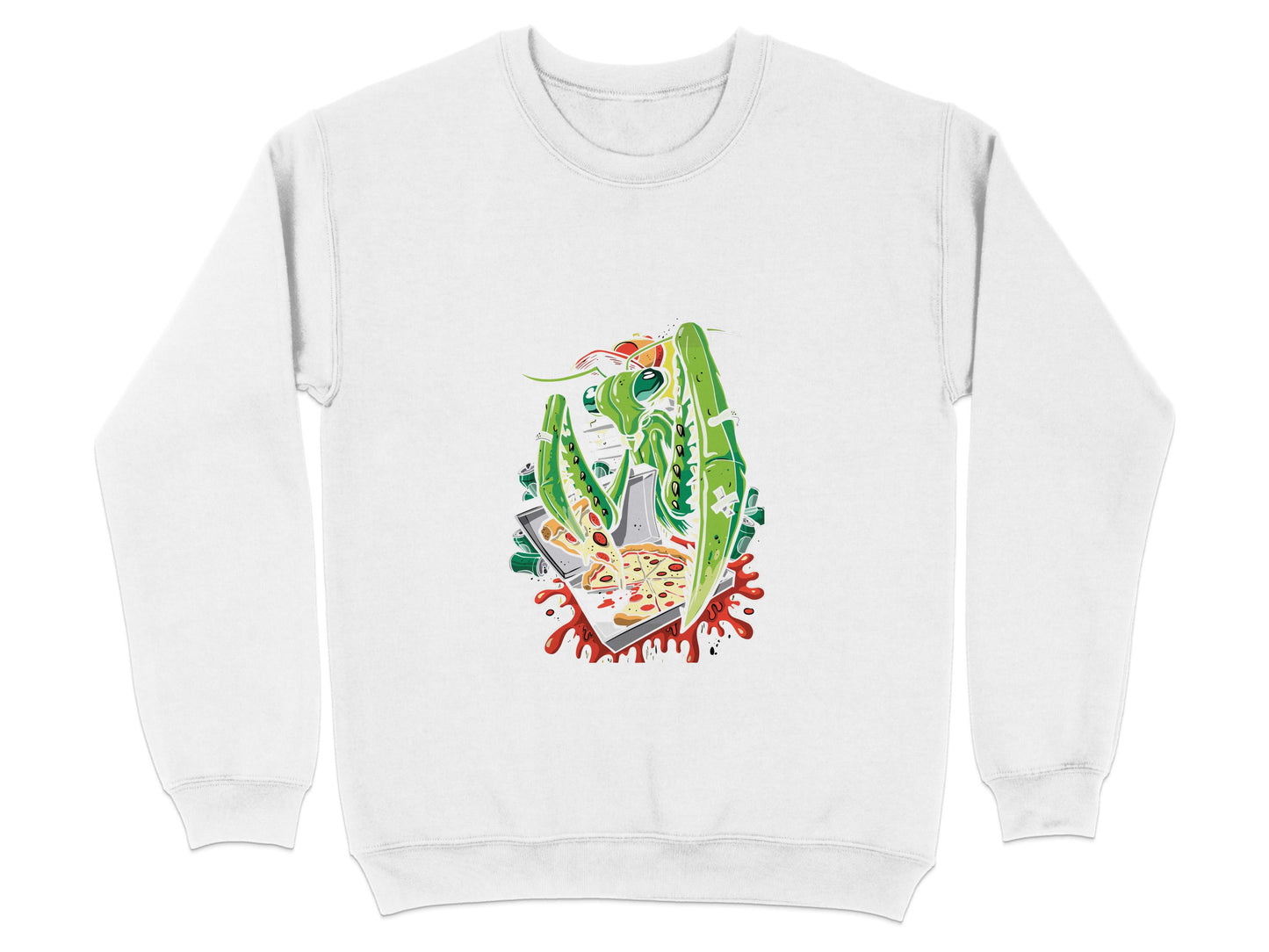 Fun Casual Sweatshirt with Unique Pizza Design product