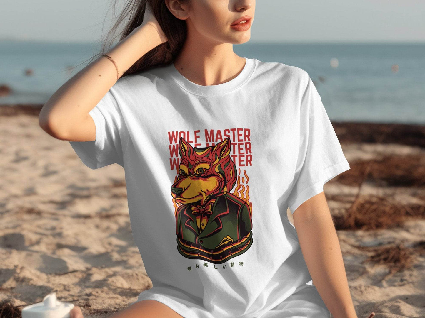 Wolf Master Illustration Artistic Apparel Design T-Shirt - Design & Vybe