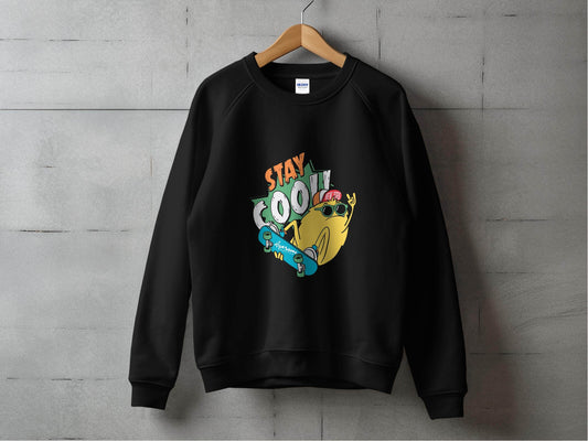 Stay Cool Skateboarding Frog Graphic Sweater - Design & Vybe