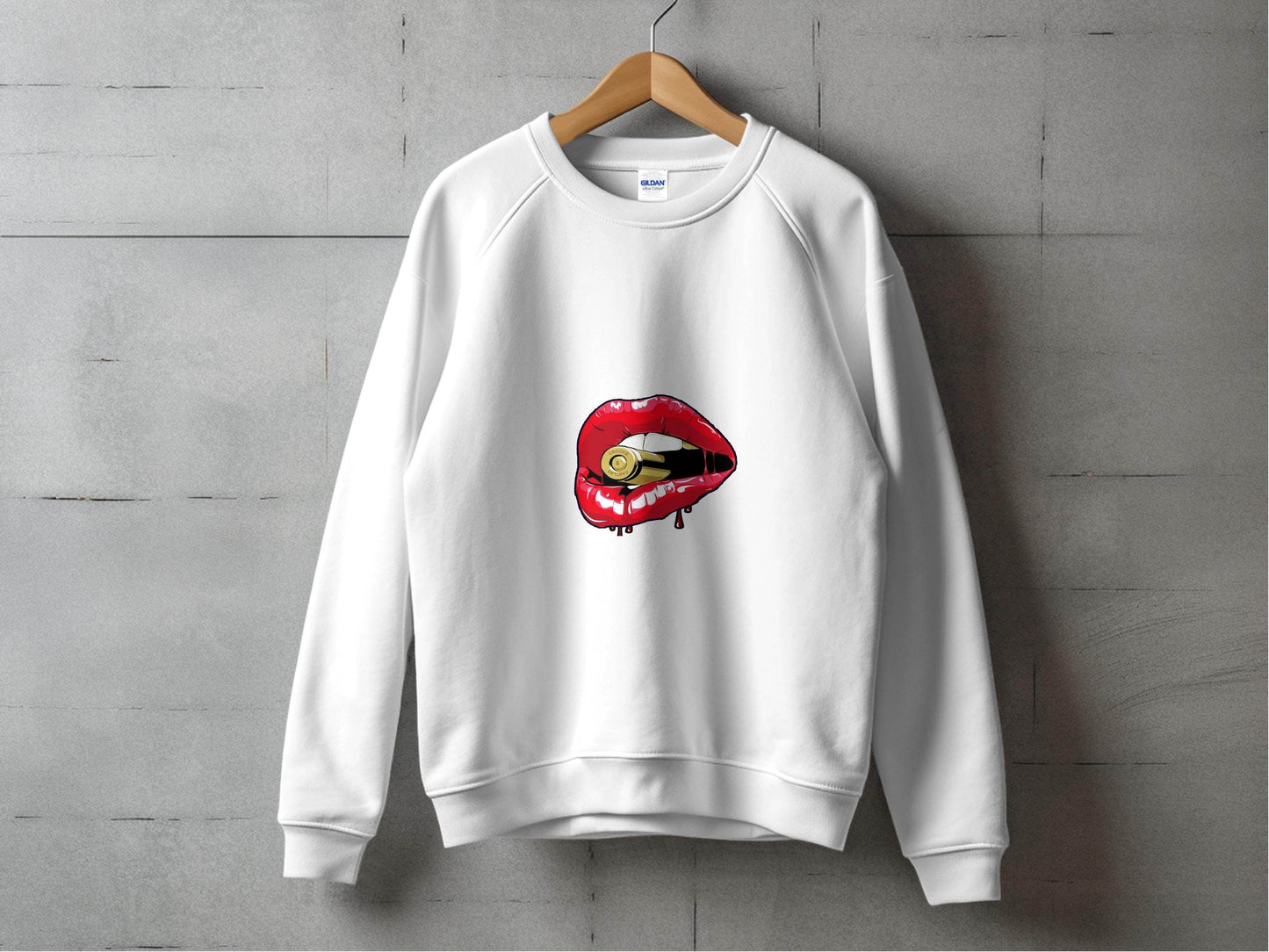 Crooks And Castles Bullet With Red Lips Graphic Sweater - Design & Vybe