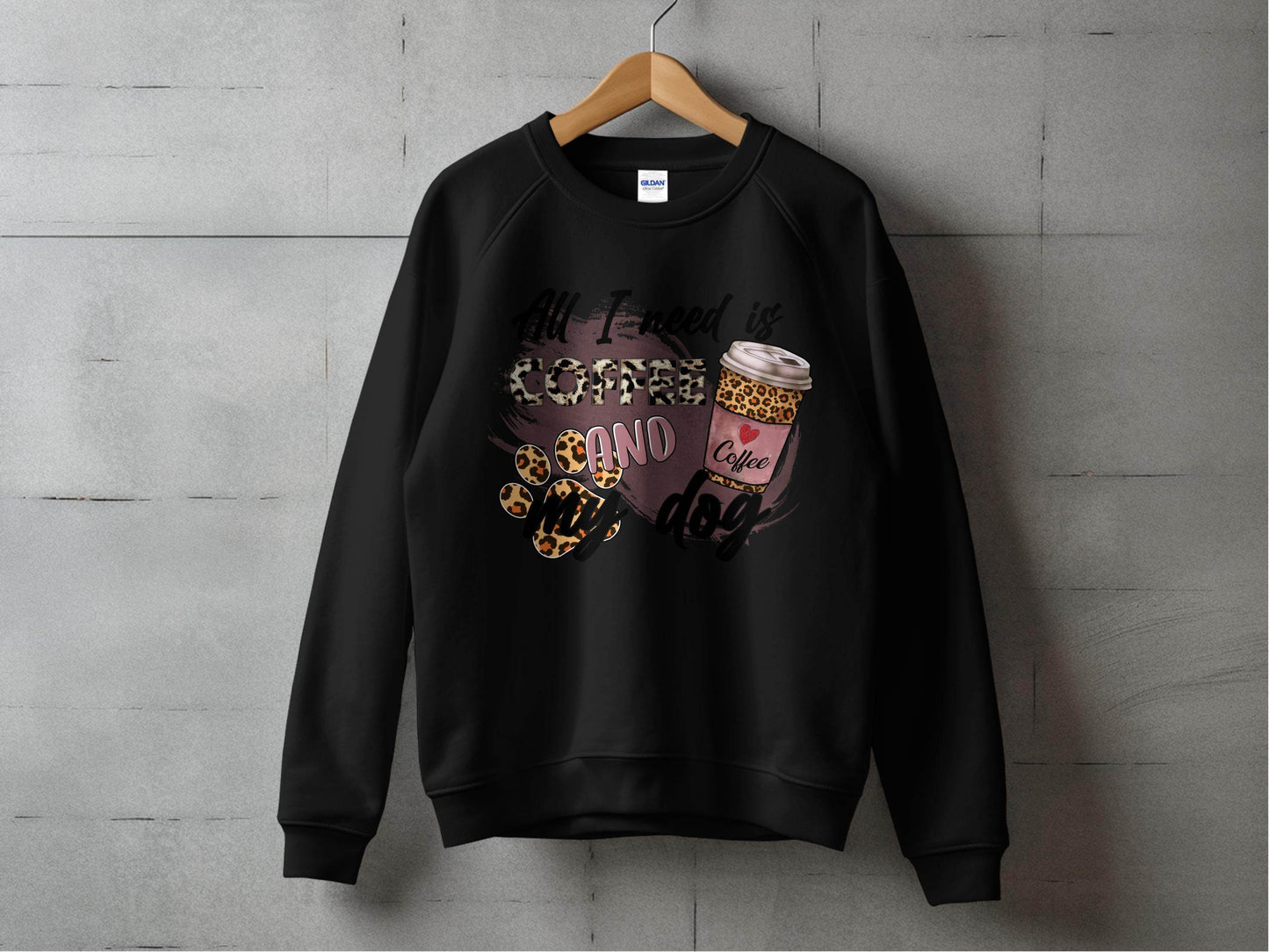 All I Need Is Coffee And My Dog Lovely Coffee Sweater - Design & Vybe