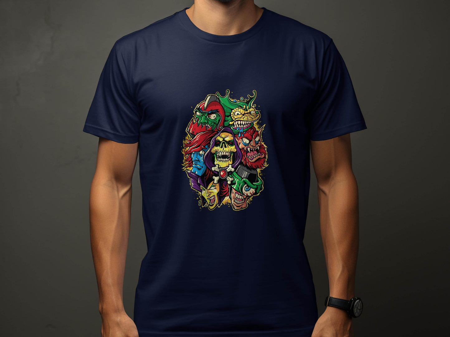 Masters of the Universe Cartoon Villains Collage T-Shirt - Design & Vybe