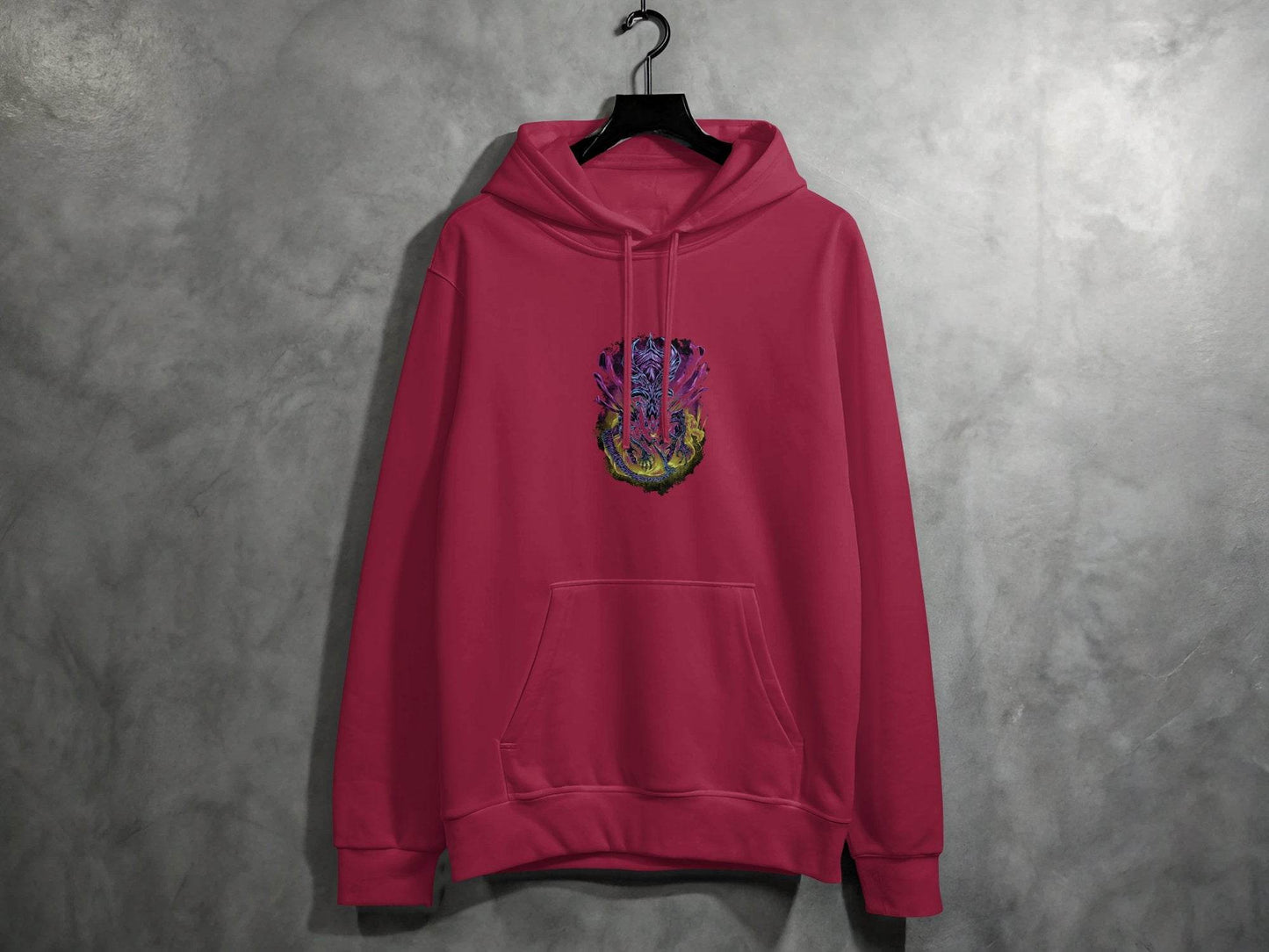 The Queen Xenomorph Art Monster Illustration Hoodie - Design & Vybe