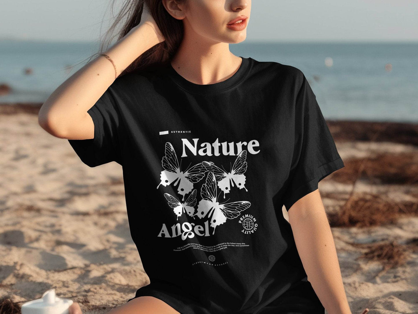 Authentic Nature Angel Graphic Novelty Stylish T-Shirt - Design & Vybe