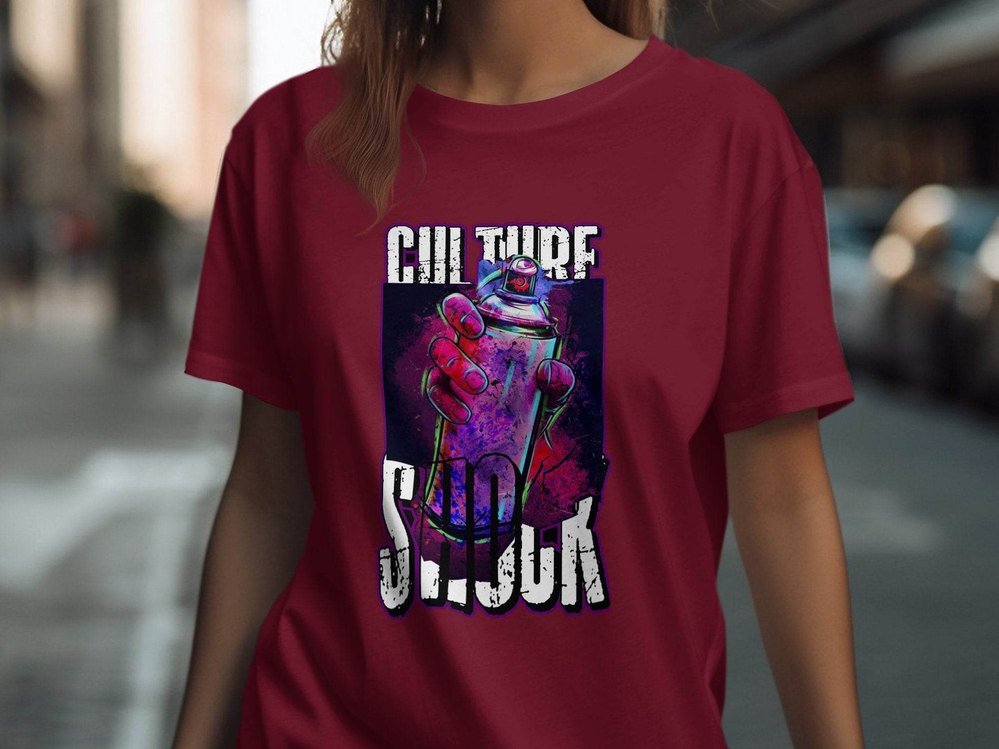 Culture Shock Spray Paint Art Cool Style T-Shirt - Design & Vybe